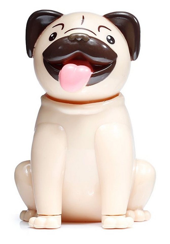 Puckator Dekofigur Wackelfigur Hund Mops - Wackelkopffigur Autodeko von Puckator