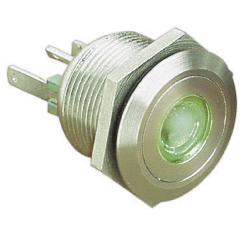 bulgin Schalter Vandalismusgeschützter Taster 24 V/DC 50 mA MPI001/28/GN, Betätiger flach von bulgin