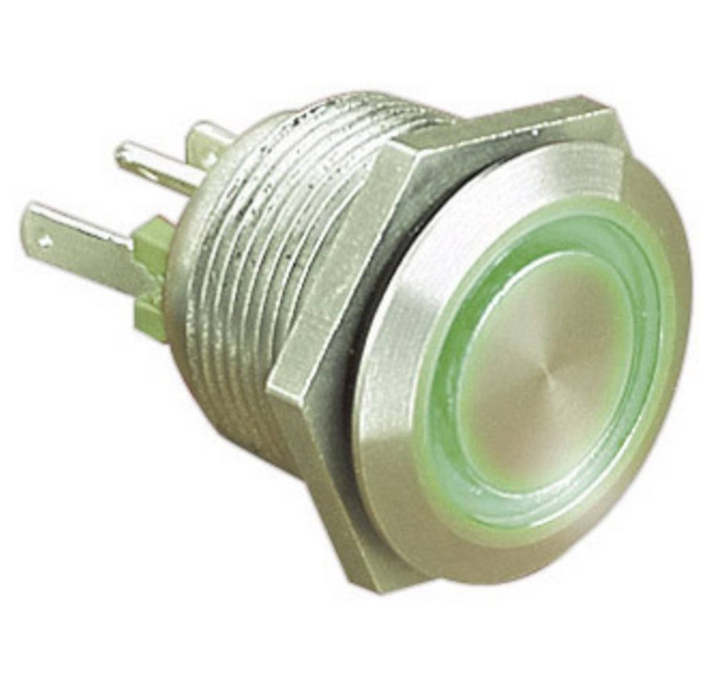 bulgin Schalter Vandalismusgeschützter Taster 24 V/DC 50 mA MPI002/28/BL, Betätiger flach von bulgin