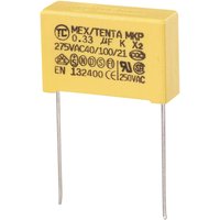 Noname - tru components MKP-X2 1 St. MKP-X2-Funkentstör-Kondensator radial bedrahtet 0.33 µF 275 v/ac 10 % 2 von NONAME