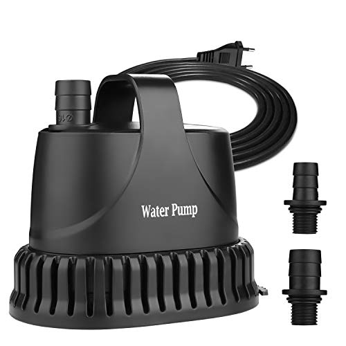 NO.17 Tauchpumpe Wasserpumpe 15W, 800 L/H Aquarium Pumpe Ultra-Quiet Teichpumpe Unterwasser für Teich, Gartenbrunnen Aquarium von NO.17