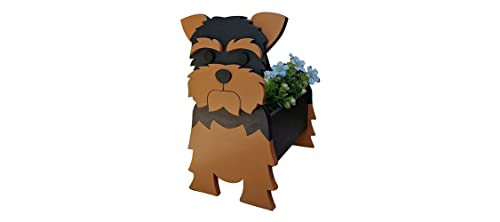 NOALED Niedlicher Hunde-Pflanzgefäß, Hunde-Pflanzgefäß, Gartenblume, Topftier-förmige Cartoon-Pflanzgefäße, Gartendekoration, Heimdekoration, Geschenk, Yorkshire von NOALED