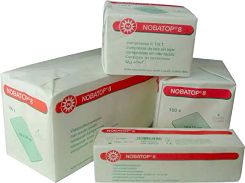 Noba Mull Kompressen 10 x 10 cm, 8-Fach unsteril, 100 Stück Pack - Mullkompressen Noba Mull Kompressen 10 x 10 cm, 8-Fach unsteril, 100 Stück Pack - Mullkompressen von Noba