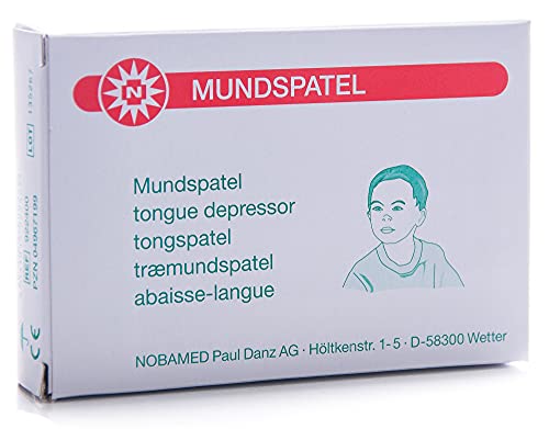 100 Holzspatel Kinderspatel Spatel Bastelspatel 114 mm x 14 mm von Nobamed
