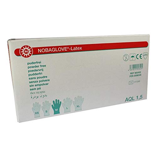 NOBAGLOVE Latex Unters.Handsch.puderfrei Gr.M 100 St von NOBAMED Paul Danz AG