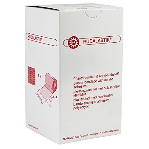 RUDALASTIK elastische Pflasterbinde mit Acryl-Klebstoff 2,5 m, Größen:2.5 m x 10 cm von Nobamed