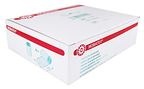 Nobamed elastische Mullbinden Nobatex 20 Stück (4 cm x 4 m) von Nobamed