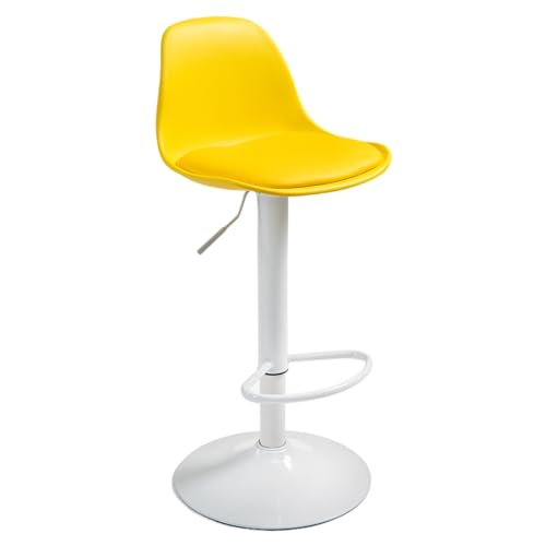 NOBBAT Barhocker, verstellbare drehbare Barhocker für die Küchentheke, gepolsterte Inselstühle mit Rückenlehne und Fußstütze, gepolsterte Barhocker in Thekenhöhe für Kücheninsel, Esszimmer(Style4,Lift NOBBAT Barhocker, verstellbare drehbare Barhocker für die Küchentheke, gepolsterte Inselstühle mit Rückenlehne und Fußstütze, gepolsterte Barhocker in Thekenhöhe für Kücheninsel, Esszimmer(Style4,Lift von NOBBAT