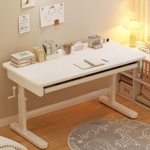 NOBBAT Höhenverstellbarer Stehtisch – Sitz-Steh-Schreibtisch fürs Homeoffice (63–83 cm), ergonomischer Computertisch mit geräumiger Arbeitsfläche(100x60x75cm) von NOBBAT