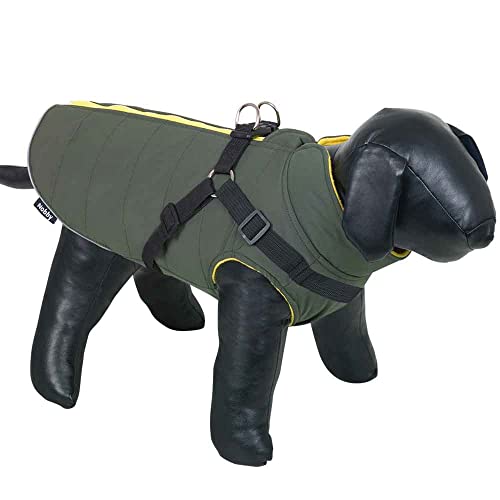 Nobby Hundemantel SOBAK 2 in 1, Oliv-gelb, 44 cm, 1 Stück von NOBBY