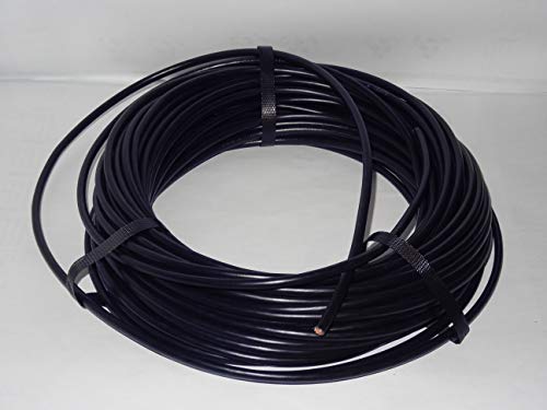 Verdrahtungsleitung 6mm² - Schwarz - H07V-K - inkl. 5 Aderendhülsen Aderleitung feindrähtig flexibel … (30 m) von NOBBYTECH
