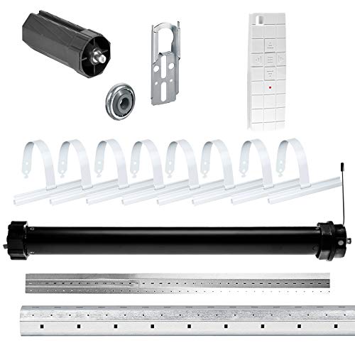 NOBILY Rolladen-Komplett-Set f. 60mm Achtkantwelle Funk elektronischer Maxi-Rolladenmotor 30Nm + + Mechanik-Set, bis zu einer Gesamtlänge von 2,75 Meter von NOBILY