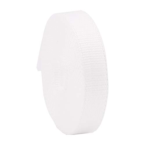 Rollladengurt 22/23 mm in Weiß, 6m MADE IN GERMANY, Gurtband für Rolladen und Jalousie, Maxi Rolladengurt strapazier- und reißfest, stabiles Rolladenband von NOBILY