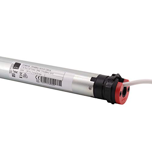 Simu T3.5 EBHz- 9 Nm 16 Upm 2009567 Rolladenmotor SW40 mit Hindernis- und Frosterkennung, bidirektionaler Funkrolladenmotor für Rolladen, Jalousie und Rolltore, für 40mm Achtkant Rolladenwellen von NOBILY