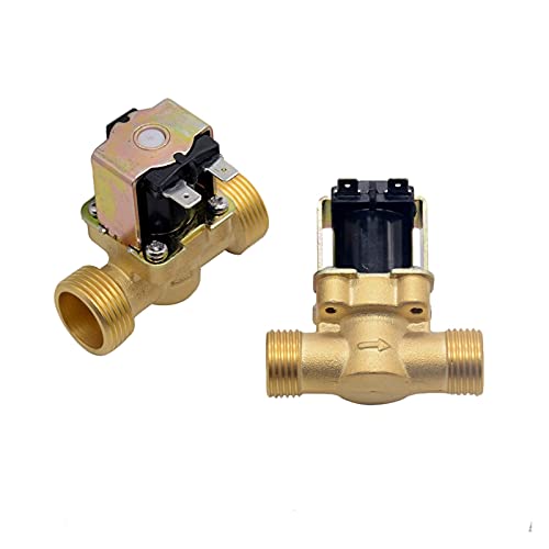 3/4” 1/2” DC 24V AC 220V DC12V Elektrisches Magnetmagnetventil, normalerweise geschlossen, Messing zur Wassersteuerung(44989,AC 220V) von NOBIRTBSA