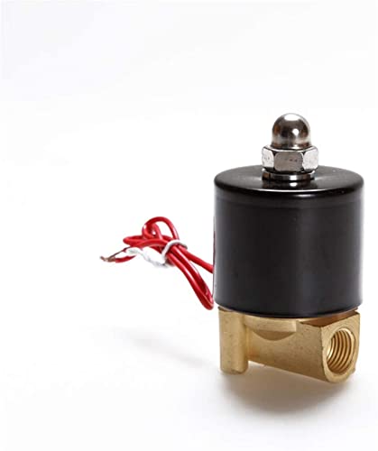 Elektrisches Magnetventil Wasser Luft N/C 2-Wege 1/2 Zoll AC220V 2W160-15 Messingkörper DC12V 24V AC110V 220V Messing Wasserventil Nützlich(12V DC) von NOBIRTBSA