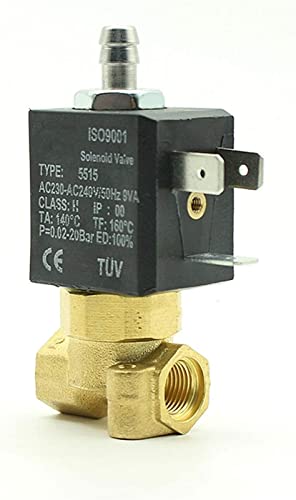 Magnetventil normalerweise geschlossen N/C 2/3 Wege AC230V-240V G1/8 Zoll Messing Kaffeemaschinen Dampf Luft Wasser 2 Positionen 3 Wege elektrisch Nützlich Magnetventil normalerweise geschlossen N/C 2/3 Wege AC230V-240V G1/8 Zoll Messing Kaffeemaschinen Dampf Luft Wasser 2 Positionen 3 Wege elektrisch Nützlich von NOBIRTBSA