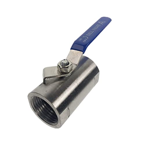 NOBIRTBSA 1 Stück 1/2-2 BSP Innengewinde 304 Edelstahl breiter Kugelhahn for Wasser, Öl, Gas(DN40) von NOBIRTBSA