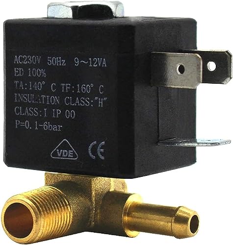 Normalerweise geschlossene Kanüle 3 mm N/C2/2 Wege AC230V G1/8 Zoll Messing Dampflufterzeuger Wassermagnetventil Kaffeemaschinen Nützlich Normalerweise geschlossene Kanüle 3 mm N/C2/2 Wege AC230V G1/8 Zoll Messing Dampflufterzeuger Wassermagnetventil Kaffeemaschinen Nützlich von NOBIRTBSA