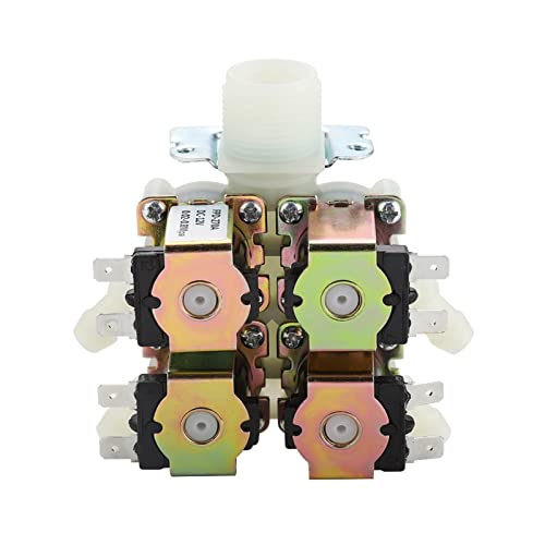 Ventil Kunststoff Elektromagnetisches Ventil DC 12V DN20 G3/4" 1 in 4 Out Normalerweise geschlossenes Wasserablassventil Elektrisches Wassereinlass-Magnetventil Ventil Kunststoff Elektromagnetisches Ventil DC 12V DN20 G3/4" 1 in 4 Out Normalerweise geschlossenes Wasserablassventil Elektrisches Wassereinlass-Magnetventil von NOBIRTBSA