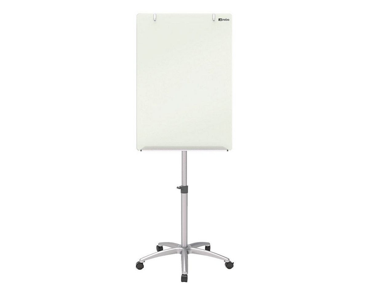 NOBO Magnettafel Diamond, Flipchart 70x100 cm, H 145-185 cm, mit Glasoberfläche, Stativ von NOBO