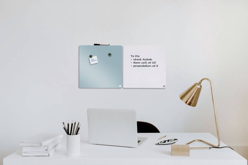 NOBO Magnettafel Whiteboard Stahl magnetisch 360x360mm grau NOBO Magnettafel Whiteboard Stahl magnetisch 360x360mm grau von NOBO