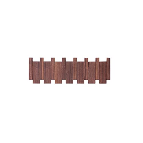 NOBRIM 8 Haken Kreative Garderobe Holz Kleiderhaken Wandmontage Eingangstür Aufhänger zum Aufhängen von Mänteln Handtuch Hut Schlüssel Heimdekoration von NOBRIM