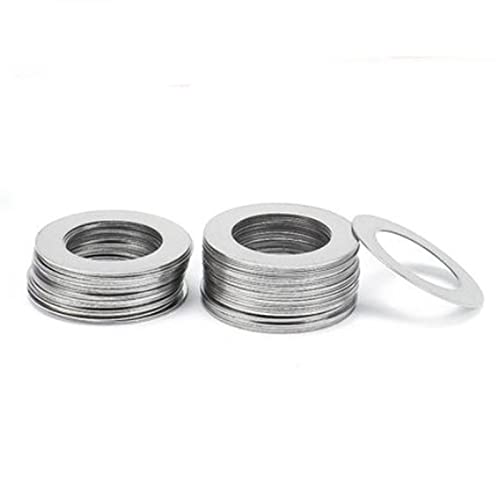 NOBRIM Flache Unterlegscheibe 10–100 Stück 0,1 mm, 0,2 mm, 0,3 mm, 0,5 mm, DIN988, ultradünne Unterlegscheibe, Edelstahl-Unterlegscheibe, Präzisionsdichtung, M3 bis M30 Präzisions-Einstelldichtung NOBRIM Flache Unterlegscheibe 10–100 Stück 0,1 mm, 0,2 mm, 0,3 mm, 0,5 mm, DIN988, ultradünne Unterlegscheibe, Edelstahl-Unterlegscheibe, Präzisionsdichtung, M3 bis M30 Präzisions-Einstelldichtung von NOBRIM