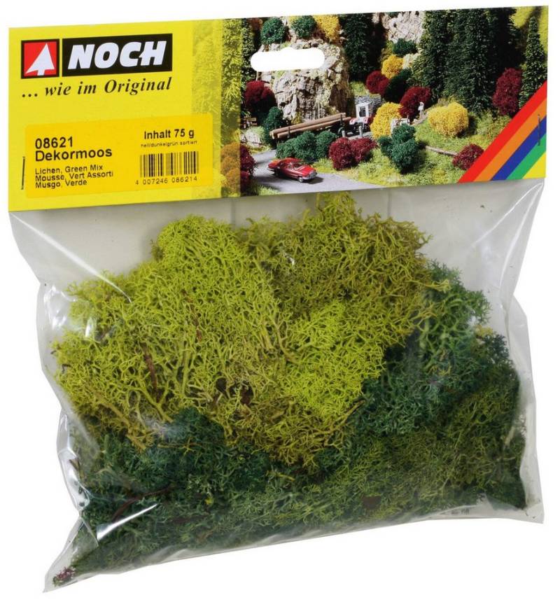 NOCH Bastelmoos Dekormoos, 100 % echtes Islandmoos, 75 g Beutel fü von NOCH