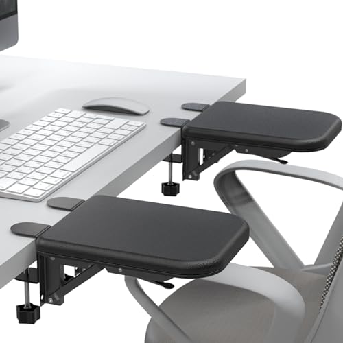 NODOCA Armlehne für den Schreibtisch, ergonomische Handgelenkauflage, Schreibtischverlängerung, weicher Schwamm integriert, bequeme Armstütze für den Schreibtisch, umwickelt in umweltfreundliches von NODOCA