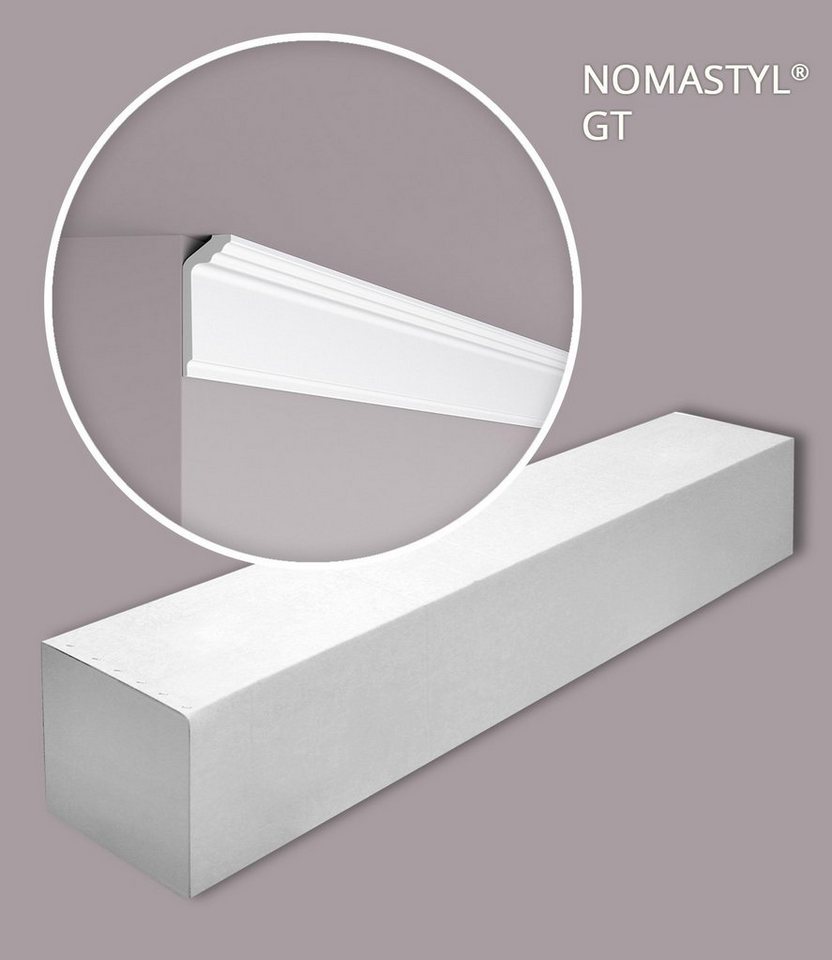 NOËL & MARQUET by nmc Deckenleiste NMC GT-box NOMASTYL Eckleisten 1 Karton SET 46 Stuckleisten 92 m, kleben, Extrudiertes Polystyrol (LDPS), 1 Karton SET, 46-St., Eckleisten Stuckleisten Modern, weiß, vorgrundiert von NOËL & MARQUET by nmc