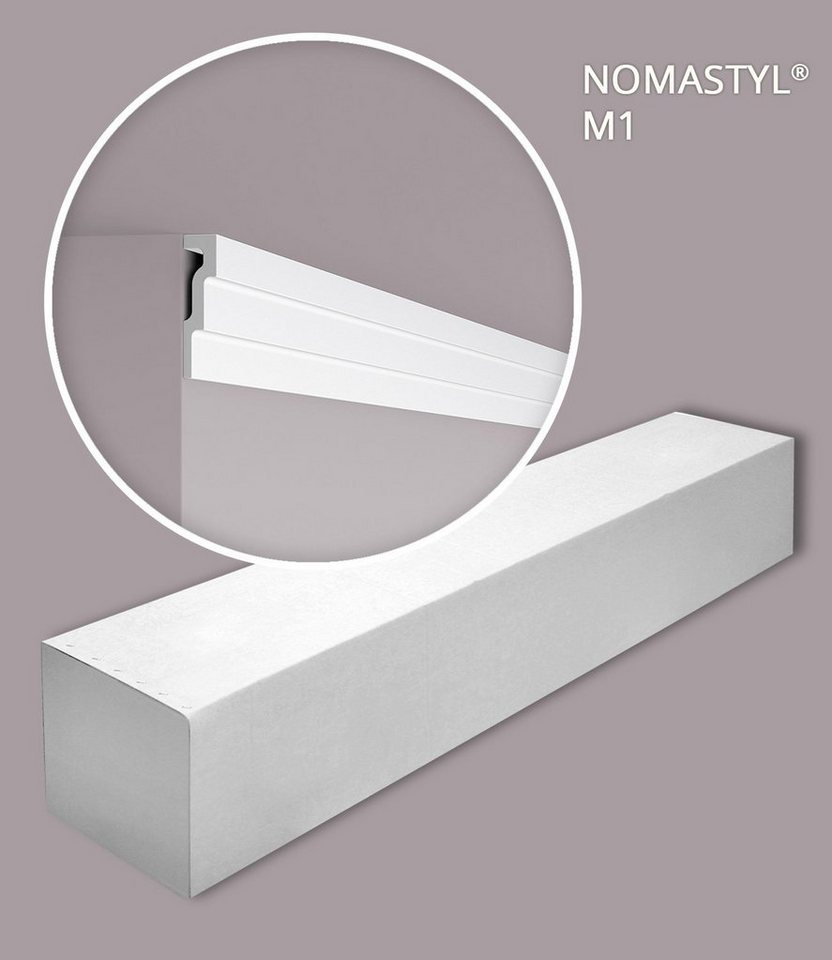 NOËL & MARQUET by nmc Deckenleiste NMC M1-box NOMASTYL Eckleisten 1 Karton SET 42 Stuckleisten 84 m, kleben, 1 Karton SET, 42-St., Eckleisten Stuckleisten Modern, weiß, vorgrundiert NOËL & MARQUET by nmc Deckenleiste NMC M1-box NOMASTYL Eckleisten 1 Karton SET 42 Stuckleisten 84 m, kleben, 1 Karton SET, 42-St., Eckleisten Stuckleisten Modern, weiß, vorgrundiert von NOËL & MARQUET by nmc