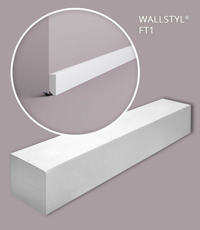 NOËL & MARQUET by nmc Sockelleiste NMC FT1-box WALLSTYL Sockelleisten 1 Karton SET 26 Wandleisten 52 m, L: 5200 cm, H: 3.8 cm, 26-St., 1 Karton SET Sockelleisten Wandleisten Modern, mit Kabelaussparung NOËL & MARQUET by nmc Sockelleiste NMC FT1-box WALLSTYL Sockelleisten 1 Karton SET 26 Wandleisten 52 m, L: 5200 cm, H: 3.8 cm, 26-St., 1 Karton SET Sockelleisten Wandleisten Modern, mit Kabelaussparung von NOËL & MARQUET by nmc