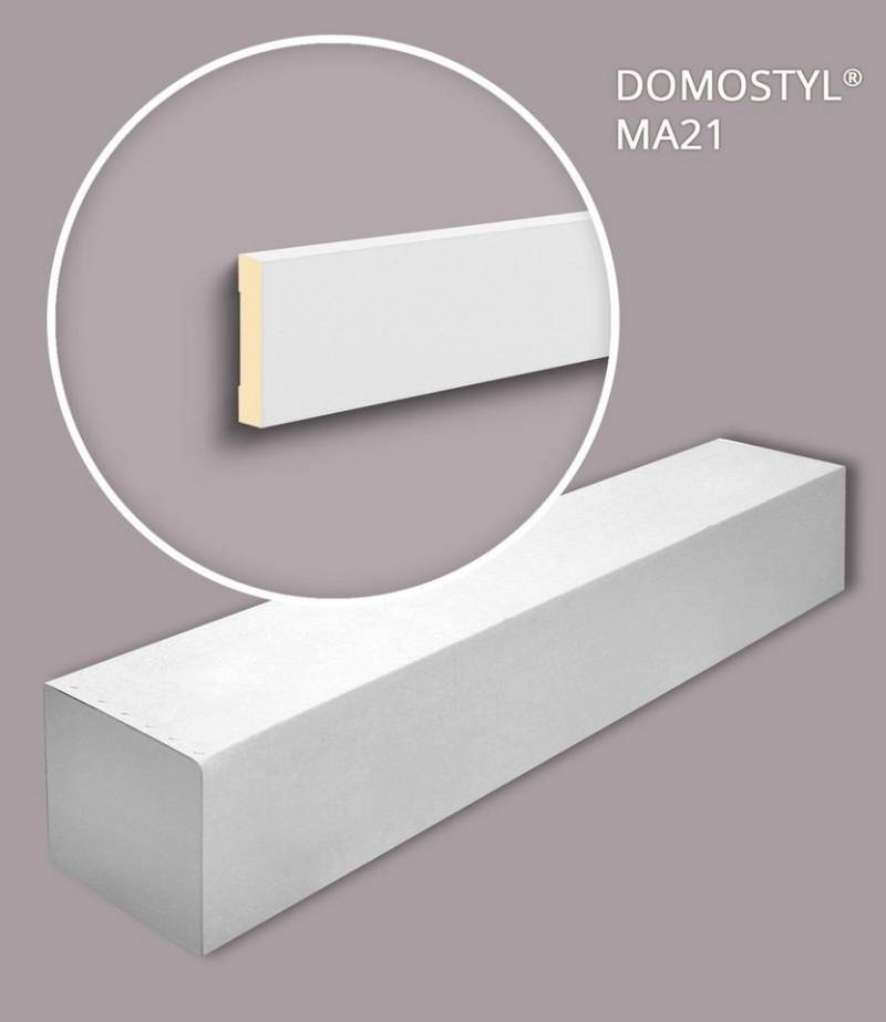 NOËL & MARQUET by nmc Wanddekoobjekt NMC MA21-box DOMOSTYL Fenstersohlbänke 1 Karton SET 9 Leisten 18 m (1 Karton SET, 9 St., Fenstersohlbänken Fensterumrandungen Modern), weiß, vorgrundiert von NOËL & MARQUET by nmc