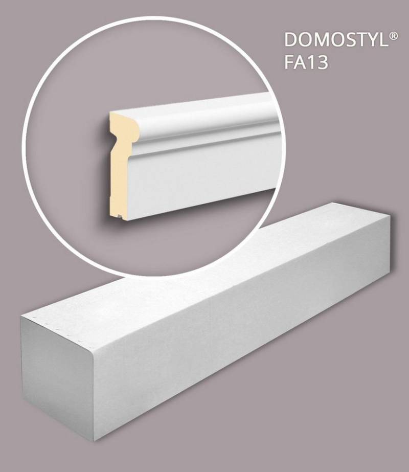 NOËL & MARQUET by nmc Wanddekoobjekt NMC FA13-box DOMOSTYL Fenstersohlbänke 1 Karton SET 10 Leisten 20 m (1 Karton SET, 10 St., Fenstersohlbänken Fensterumrandungen Zeitlos / Klassisch), weiß, vorgrundiert von NOËL & MARQUET by nmc