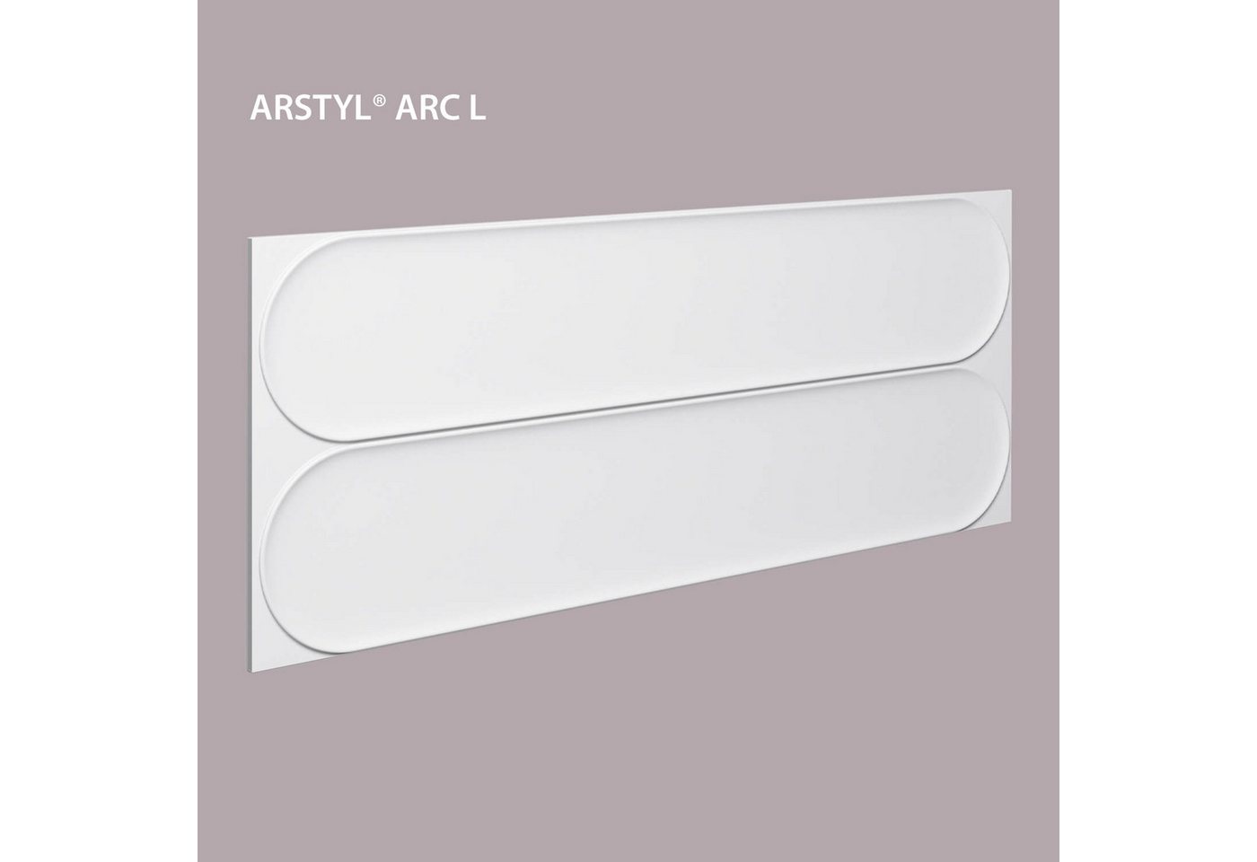 NOËL & MARQUET by nmc 3D Wandpaneel NMC ARC L ARSTYL Wandpaneel Wandvertäfelung Akustikpaneel 0,36 m2, BxL: 14x950 cm, 0 qm, weiß von NOËL & MARQUET by nmc