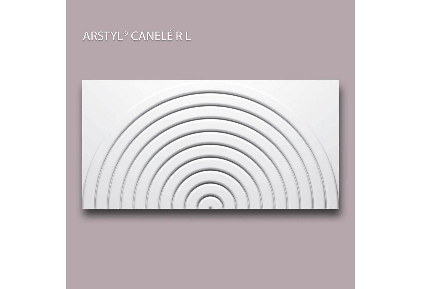NOËL & MARQUET by nmc 3D Wandpaneel NMC CANELÉ R L ARSTYL 3D Wandpaneel Akustikpaneel 0,18 m2, BxL: 14x600 cm, 0 qm, weiß von NOËL & MARQUET by nmc