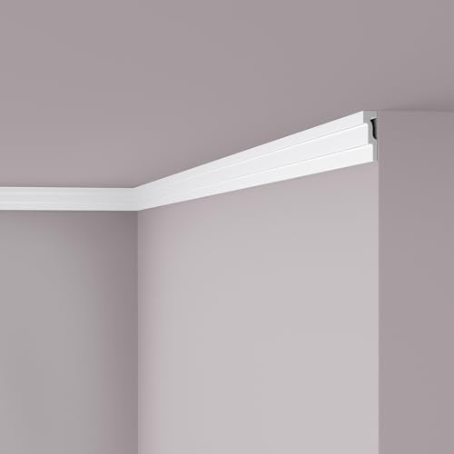 M2 NOMASTYL Deckenleiste - 59 x 18 x 2000 mm - NOËL & MARQUET - eine Marke von NMC - Extrudiertes Polystyrol von NOEL & MARQUET