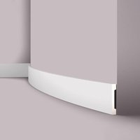 NMC - Sockelleiste FD2S Flex wallstyl Noel Marquet flexible Zierleiste Wandleiste Türumrandung Modernes Design weiß 2 m von NMC
