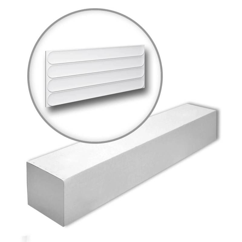 NOEL & MARQUET NMC ARC S-Box ARSTYL 3D Wandpaneele 1 Karton mit 9 Paneelen 3,25 m2 Weiß von NOEL & MARQUET