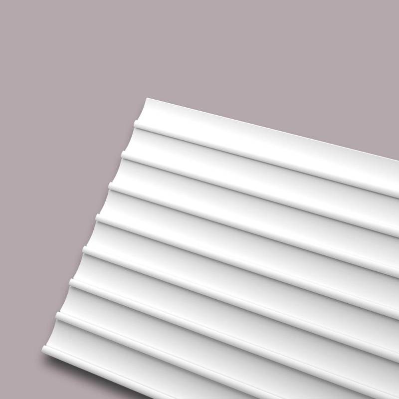 NOEL & MARQUET NMC DORIQUE ARSTYL 3D Wandpaneel Stuckleiste Zierelement 2 m 200 cm x 1,45 cm x 30 cm Weiß von NOEL & MARQUET