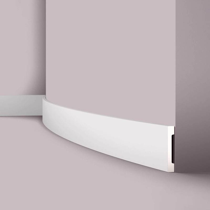 NOEL & MARQUET NMC FD2S Flex WALLSTYL Flexible Sockelleiste Wandleiste Türumrandung 2 m 200 cm x 1,5 cm x 11 cm Weiß von NOEL & MARQUET
