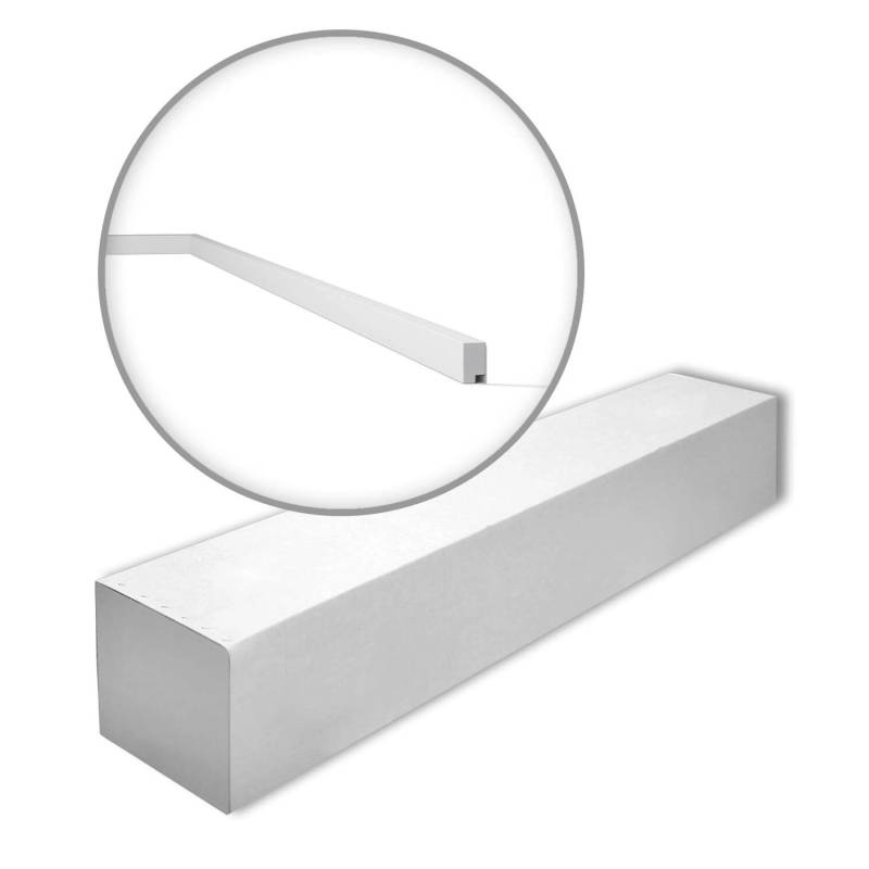 NOEL & MARQUET NMC FL11-Box-10 WALLSTYL Sockelleisten 1 Karton Set mit 10 Stuckleisten 20 m Weiß von NOEL & MARQUET