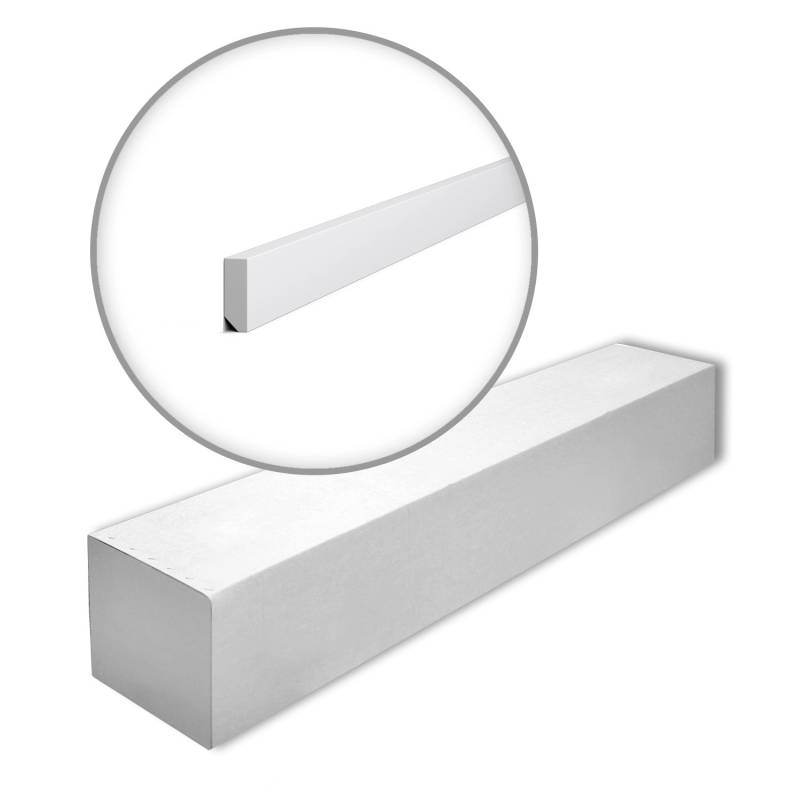 NOEL & MARQUET NMC FT1F-Box WALLSTYL Sockelleisten 1 Karton Set mit 26 Wandleisten 52 m Weiß von NOEL & MARQUET