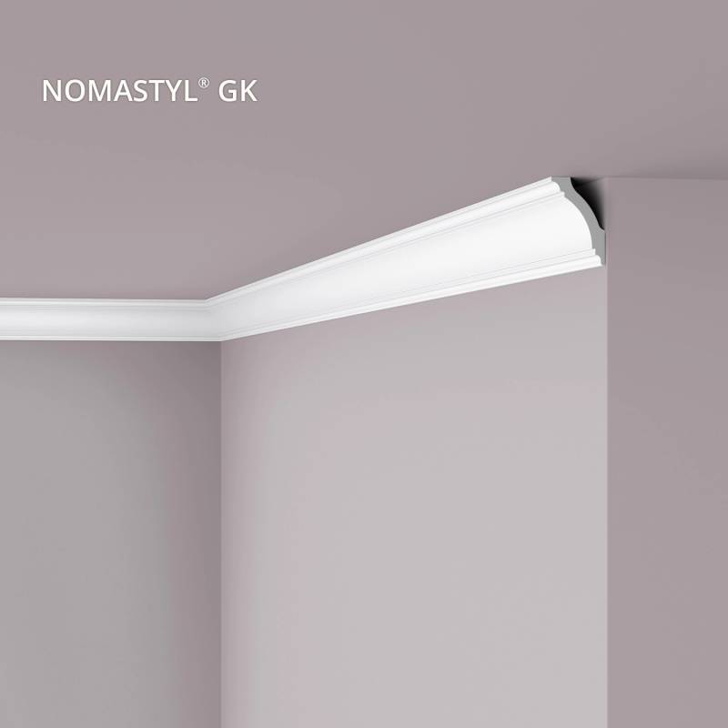 NOEL & MARQUET NMC GK NOMASTYL Eckleiste Zierleiste Stuckleiste 2 m 200 cm x 5 cm x 7,5 cm Weiß von NOEL & MARQUET