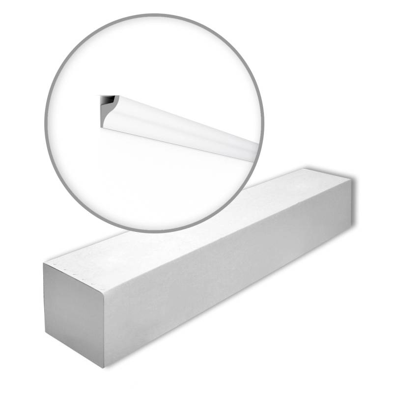 NOEL & MARQUET NMC IL3-Box WALLSTYL Eckleisten 1 Karton Set mit 30 Stuckleisten 60 m Weiß von NOEL & MARQUET