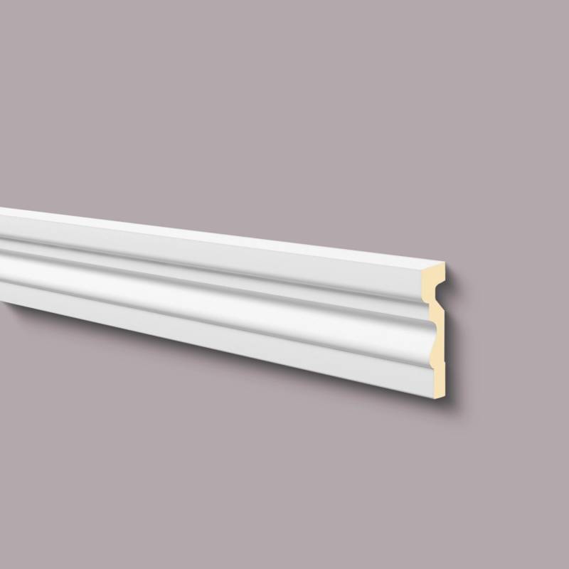 NOEL & MARQUET NMC MA11 DOMOSTYL Türumrandung Fassadenstuck Fensterumrandung Fassadenprofil 2 m 200 cm x 4 cm x 15 cm Weiß von NOEL & MARQUET