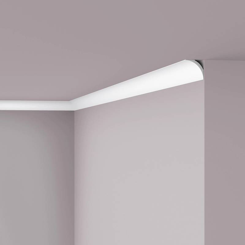 NOEL & MARQUET NMC NE1 Pure NOMASTYL Eckleiste Zierleiste Stuckleiste 2 m 200 cm x 4 cm x 4 cm Weiß von NOEL & MARQUET