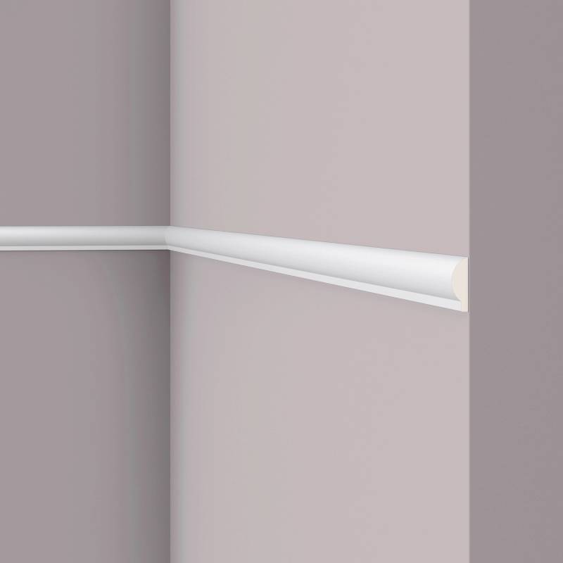 NOEL & MARQUET NMC SP1 ARSTYL Wand- und Friesleiste Zierleiste Stuckleiste 2 m 200 cm x 0,9 cm x 2,8 cm Weiß von NOEL & MARQUET