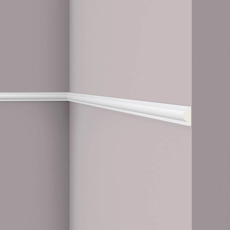 NOEL & MARQUET NMC SP2 ARSTYL Wand- und Friesleiste Zierleiste Stuckleiste 2 m 200 cm x 0,9 cm x 2,2 cm Weiß von NOEL & MARQUET